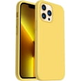 thumbnail image 1 of Shockproof Liquid Silicone Designed for iPhone 13 Pro Max Case 6.7", Gel Rubber Full Body Protection Anti-Shock Cover Case Drop Protection 6.7inch-Lemon Yellow, 1 of 12