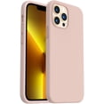 thumbnail image 1 of Shockproof Liquid Silicone Designed for iPhone 13 Pro Max Case 6.7", Gel Rubber Full Body Protection Anti-Shock Cover Case Drop Protection 6.7inch-Sand Chalk Pink, 1 of 12
