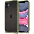 thumbnail image 1 of Shockproof Matte Case Compatible for iPhone 11 with Soft TPU Bumper Slim Phone Case Compatible for iPhone 11, Matte Green, 1 of 5