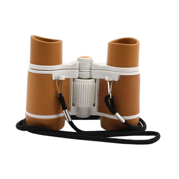 Shockproof Mini Compact Binocuolar Toys Kids Binoculars Toy for Party Favors Deep Coffee Black