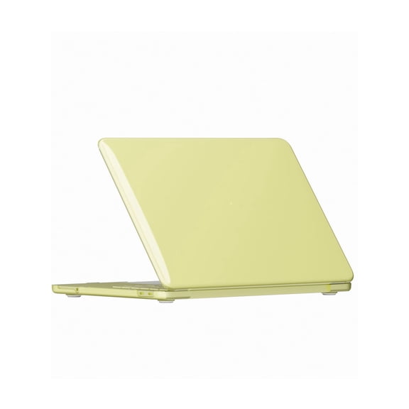 Shockproof PC Hard Shell for MacBook Neo, Full Top and Bottom Protection Cover,Transparent Yellow,Anti-Scratch & Lightweight Slim Design-Clear Yellow
