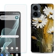 thumbnail image 1 of Shockproof Phone Case for Cricket Icon 2026, with Screen Protector, by OneToughShield - Abstract Daisy, 1 of 5