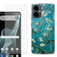 thumbnail image 1 of Shockproof Phone Case for Cricket Icon 2026, with Screen Protector, by OneToughShield - Almond Blossom, 1 of 5