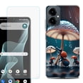 thumbnail image 1 of Shockproof Phone Case for Cricket Icon 2026, with Screen Protector, by OneToughShield - Ant n Mushroom, 1 of 5