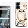 thumbnail image 1 of Shockproof Phone Case for Cricket Icon 2026, with Screen Protector, by OneToughShield - Autumn Owl, 1 of 5