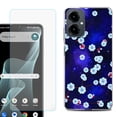 thumbnail image 1 of Shockproof Phone Case for Cricket Icon 2026, with Screen Protector, by OneToughShield - Blossom Stars, 1 of 5