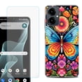 thumbnail image 1 of Shockproof Phone Case for Cricket Icon 2026, with Screen Protector, by OneToughShield - Butterfly Garden, 1 of 5