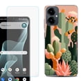thumbnail image 1 of Shockproof Phone Case for Cricket Icon 2026, with Screen Protector, by OneToughShield - Cactus, 1 of 5