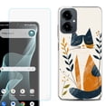 thumbnail image 1 of Shockproof Phone Case for Cricket Icon 2026, with Screen Protector, by OneToughShield - Calm Cat, 1 of 5