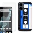 thumbnail image 1 of Shockproof Phone Case for Cricket Icon 2026, with Screen Protector, by OneToughShield - Cassette Blue, 1 of 5