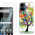 thumbnail image 1 of Shockproof Phone Case for Cricket Icon 2026, with Screen Protector, by OneToughShield - Colorful Tree, 1 of 5