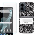 thumbnail image 1 of Shockproof Phone Case for Cricket Icon 2026, with Screen Protector, by OneToughShield - Composition Book, 1 of 5