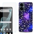 thumbnail image 1 of Shockproof Phone Case for Cricket Icon 2026, with Screen Protector, by OneToughShield - Constellations, 1 of 5