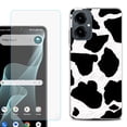 thumbnail image 1 of Shockproof Phone Case for Cricket Icon 2026, with Screen Protector, by OneToughShield - Cow Skin Design, 1 of 5