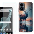 thumbnail image 1 of Shockproof Phone Case for Cricket Icon 2026, with Screen Protector, by OneToughShield - Deer Autumn, 1 of 5