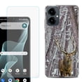 thumbnail image 1 of Shockproof Phone Case for Cricket Icon 2026, with Screen Protector, by OneToughShield - Deer/Snow/Camo, 1 of 5