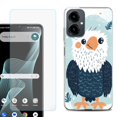 thumbnail image 1 of Shockproof Phone Case for Cricket Icon 2026, with Screen Protector, by OneToughShield - Eagle Smile, 1 of 5
