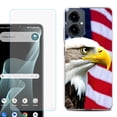 thumbnail image 1 of Shockproof Phone Case for Cricket Icon 2026, with Screen Protector, by OneToughShield - Eagle, 1 of 5