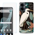 thumbnail image 1 of Shockproof Phone Case for Cricket Icon 2026, with Screen Protector, by OneToughShield - Egret, 1 of 5