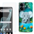 thumbnail image 1 of Shockproof Phone Case for Cricket Icon 2026, with Screen Protector, by OneToughShield - Elephant Craft, 1 of 5