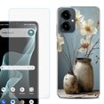 thumbnail image 1 of Shockproof Phone Case for Cricket Icon 2026, with Screen Protector, by OneToughShield - Flower Sensation, 1 of 5