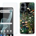 thumbnail image 1 of Shockproof Phone Case for Cricket Icon 2026, with Screen Protector, by OneToughShield - Flowery Garden, 1 of 5