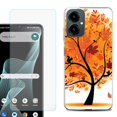 thumbnail image 1 of Shockproof Phone Case for Cricket Icon 2026, with Screen Protector, by OneToughShield - Golden Tree, 1 of 5