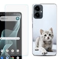 thumbnail image 1 of Shockproof Phone Case for Cricket Icon 2026, with Screen Protector, by OneToughShield - Kitty Cat, 1 of 5