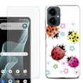 thumbnail image 1 of Shockproof Phone Case for Cricket Icon 2026, with Screen Protector, by OneToughShield - Ladybug, 1 of 5