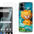 thumbnail image 1 of Shockproof Phone Case for Cricket Icon 2026, with Screen Protector, by OneToughShield - Lion Craft, 1 of 5