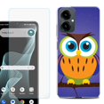 thumbnail image 1 of Shockproof Phone Case for Cricket Icon 2026, with Screen Protector, by OneToughShield - Night Owl, 1 of 5