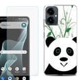 thumbnail image 1 of Shockproof Phone Case for Cricket Icon 2026, with Screen Protector, by OneToughShield - Panda, 1 of 5