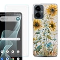 thumbnail image 1 of Shockproof Phone Case for Cricket Icon 2026, with Screen Protector, by OneToughShield - Pastel Sunflowers, 1 of 5