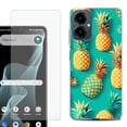 thumbnail image 1 of Shockproof Phone Case for Cricket Icon 2026, with Screen Protector, by OneToughShield - Pineapple, 1 of 5