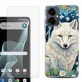 thumbnail image 1 of Shockproof Phone Case for Cricket Icon 2026, with Screen Protector, by OneToughShield - Playful Wolf, 1 of 5
