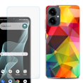 thumbnail image 1 of Shockproof Phone Case for Cricket Icon 2026, with Screen Protector, by OneToughShield - Polygon, 1 of 5