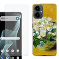 thumbnail image 1 of Shockproof Phone Case for Cricket Icon 2026, with Screen Protector, by OneToughShield - Roses, 1 of 5