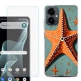 thumbnail image 1 of Shockproof Phone Case for Cricket Icon 2026, with Screen Protector, by OneToughShield - Sea Star, 1 of 5