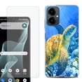thumbnail image 1 of Shockproof Phone Case for Cricket Icon 2026, with Screen Protector, by OneToughShield - Sea Turtle, 1 of 5