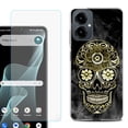 thumbnail image 1 of Shockproof Phone Case for Cricket Icon 2026, with Screen Protector, by OneToughShield - Skull Smoke, 1 of 5