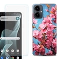 thumbnail image 1 of Shockproof Phone Case for Cricket Icon 2026, with Screen Protector, by OneToughShield - Spring Blossom, 1 of 5