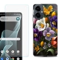 thumbnail image 1 of Shockproof Phone Case for Cricket Icon 2026, with Screen Protector, by OneToughShield - Spring Flower, 1 of 5