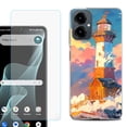 thumbnail image 1 of Shockproof Phone Case for Cricket Icon 2026, with Screen Protector, by OneToughShield - Sunset Beacon, 1 of 5