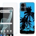 thumbnail image 1 of Shockproof Phone Case for Cricket Icon 2026, with Screen Protector, by OneToughShield - Tropical Summer, 1 of 5
