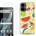 thumbnail image 1 of Shockproof Phone Case for Cricket Icon 2026, with Screen Protector, by OneToughShield - Watermelon Mix, 1 of 5