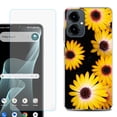 thumbnail image 1 of Shockproof Phone Case for Cricket Icon 2026, with Screen Protector, by OneToughShield - Yellow Flower, 1 of 5