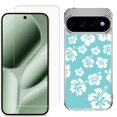 thumbnail image 1 of Shockproof Phone Case for Google Pixel 11 / 11 Pro, by OneToughShield - Hibiscus Teal, 1 of 5