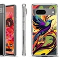 thumbnail image 1 of Shockproof Phone Case for Google Pixel 8a 5G, Hybrid Case Cover, by OneToughShield - Abstract Bird, 1 of 4