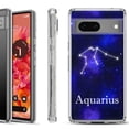 thumbnail image 1 of Shockproof Phone Case for Google Pixel 8a 5G, Hybrid Case Cover, by OneToughShield - Aquarius, 1 of 4