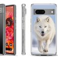 thumbnail image 1 of Shockproof Phone Case for Google Pixel 8a 5G, Hybrid Case Cover, by OneToughShield - Arctic Wolf, 1 of 4